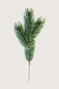 Ветка еловая литая цвета зеленая лужайка