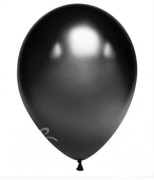 Черный воздушный шар 30 см наполненный гелием