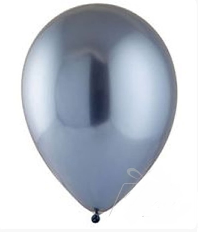 Купить Воздушный шар 30 см Хром сатин наполненный гелием