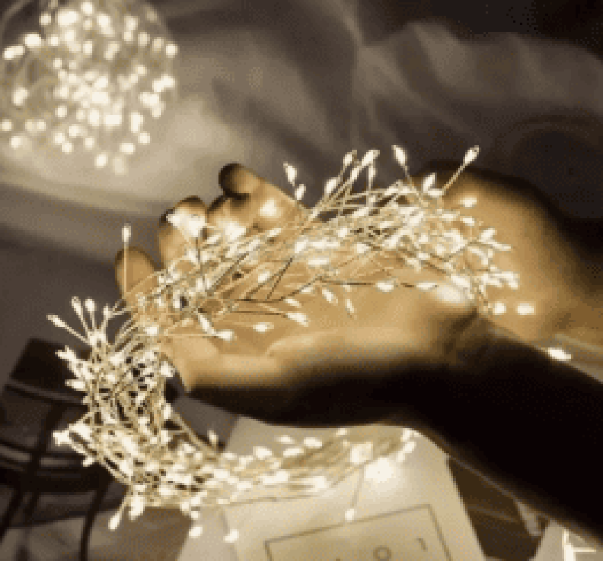 Купить Светодиодная гирлянда Хвойная лапа на светлом проводе белый свет