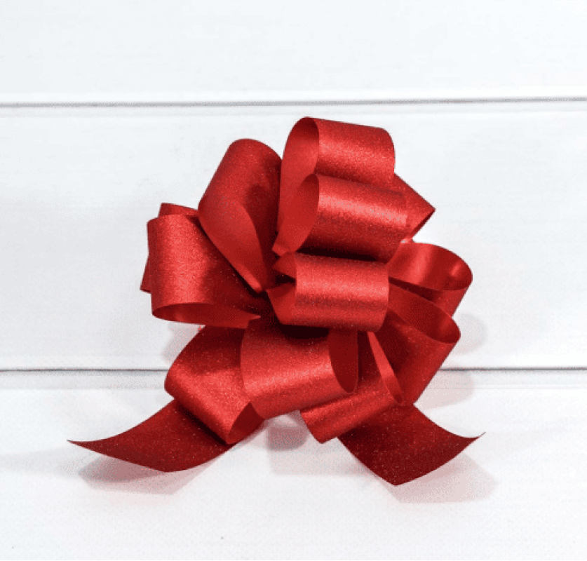 Купить Бант для упаковки красного цвета