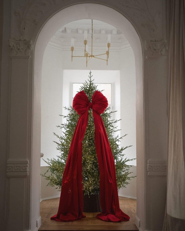 Купить Бант на елку из бархата