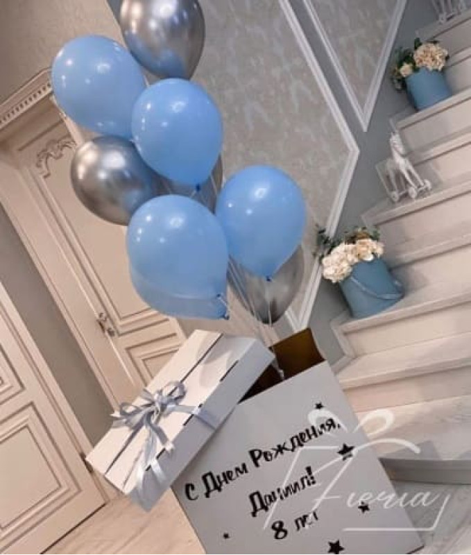 Купить Композиция из воздушных шаров для поздравления с днем рождения