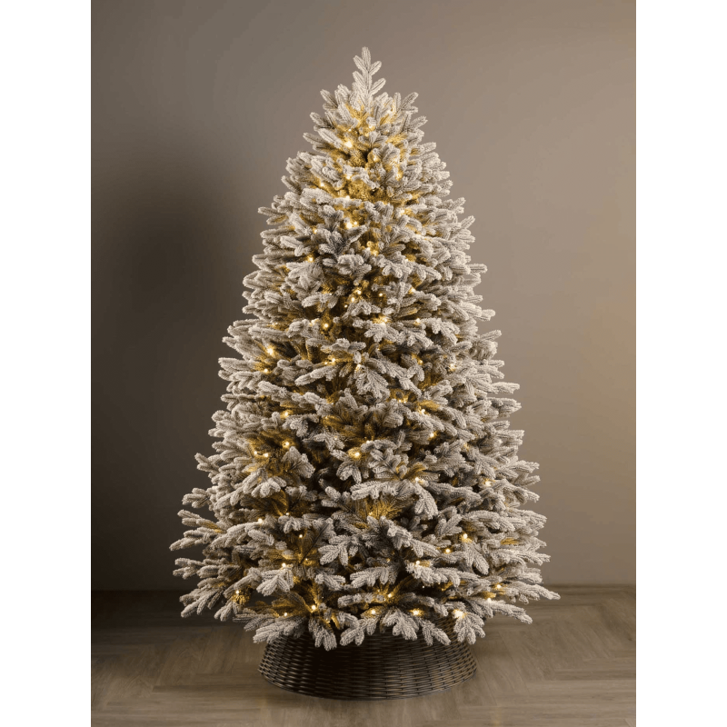 Купить Ель литая заснеженная с лампочками Версальская Премиум фото 3