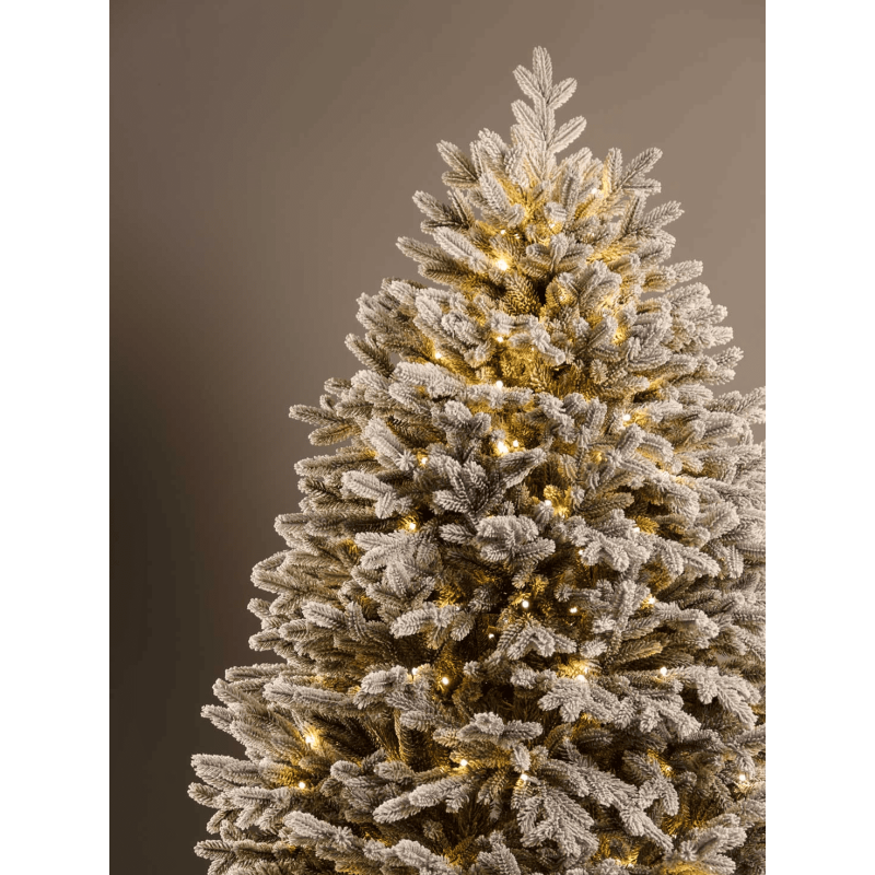 Купить Ель литая заснеженная с лампочками Версальская Премиум фото 6