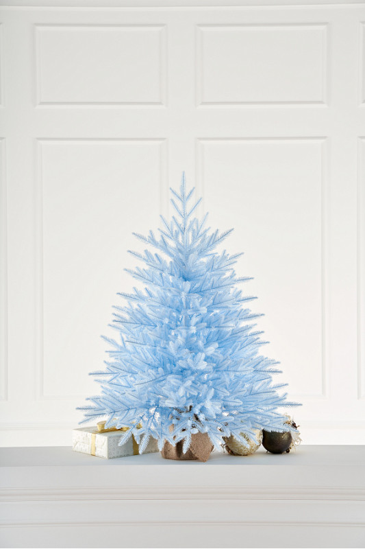 Купить Ель настольная литая Голубая 70 см